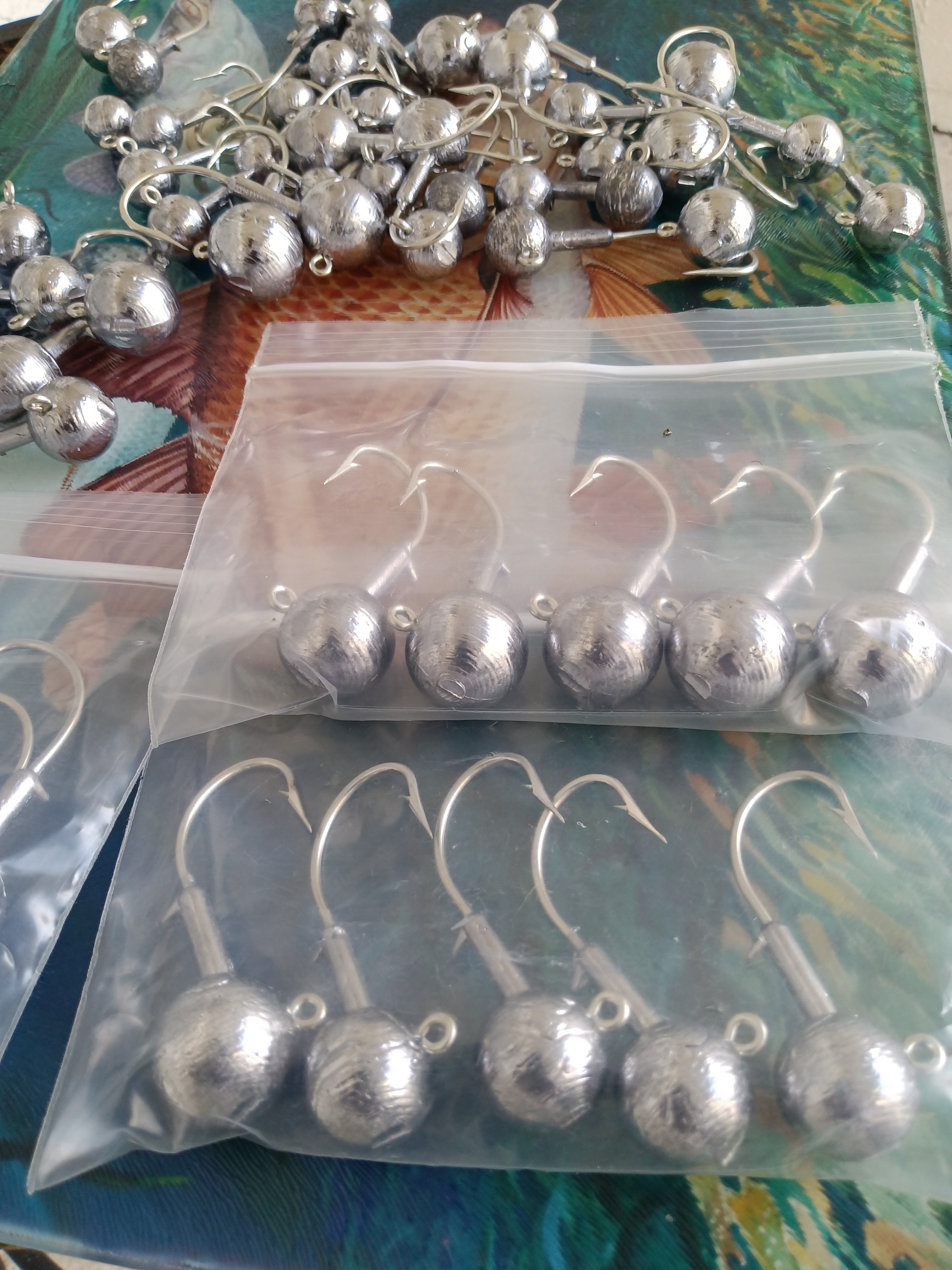 Round head jig 5 pack