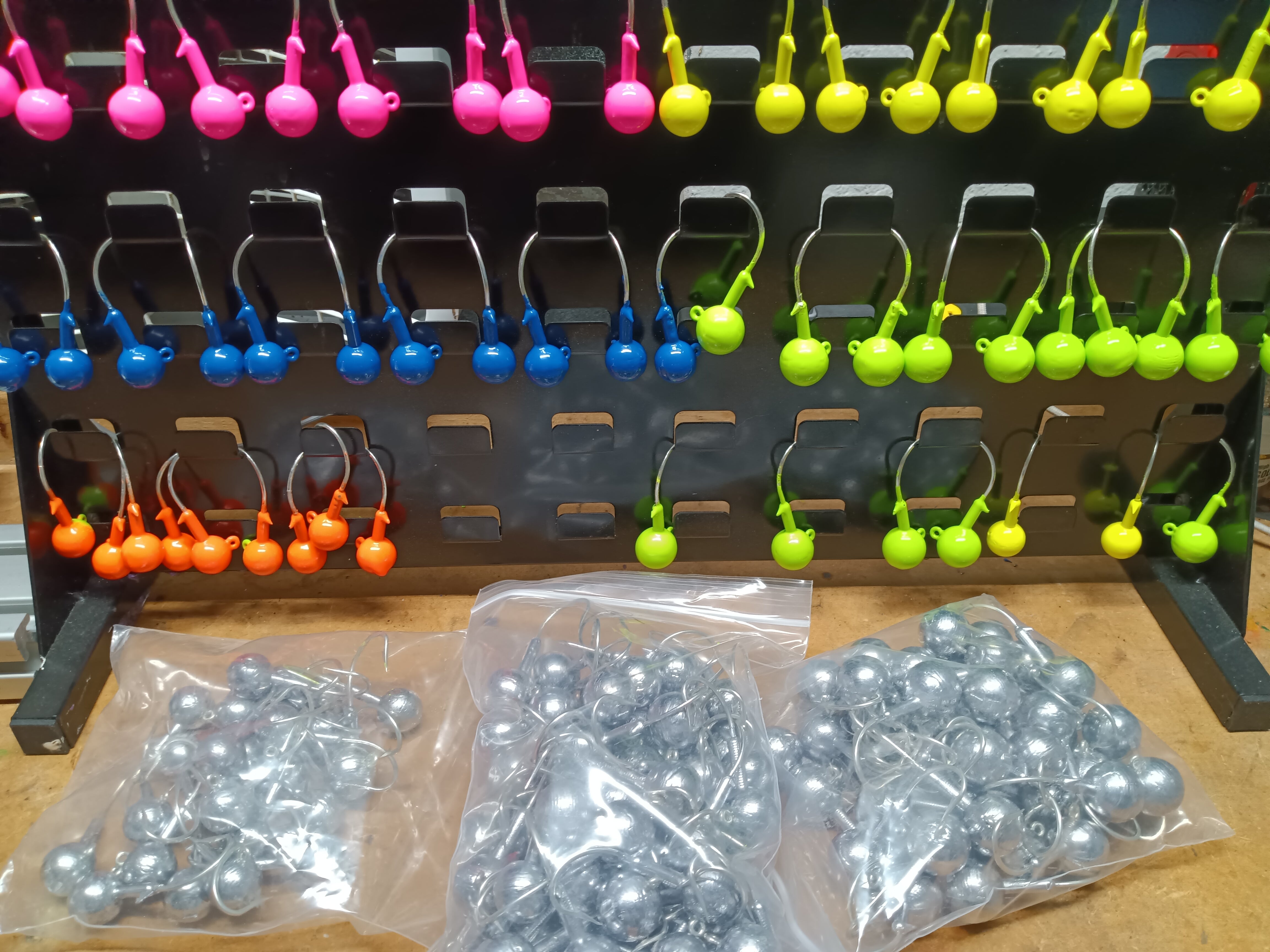 Pink Round Head jig heads 5 pack