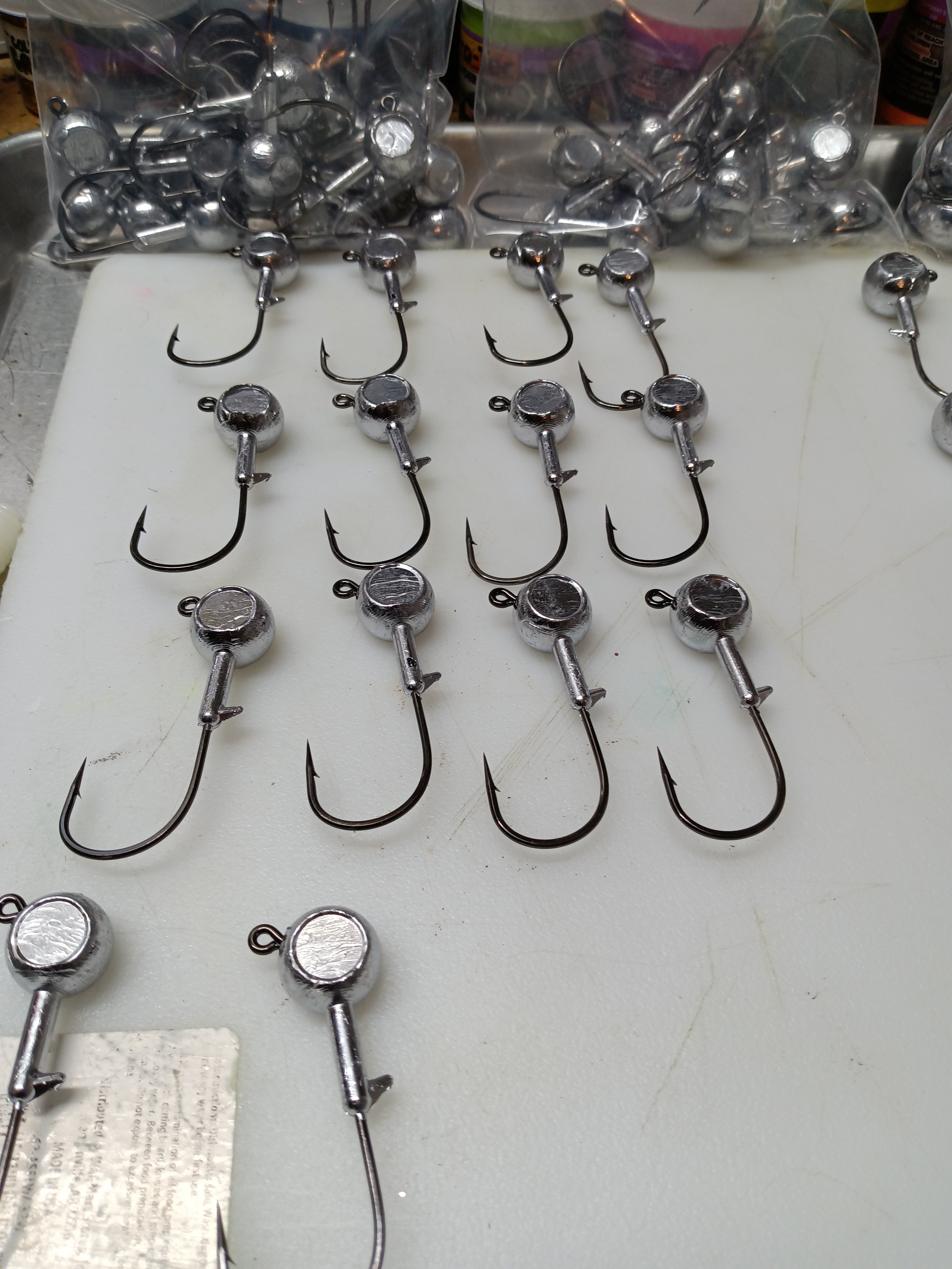 Bug eye jig heads 5 pack